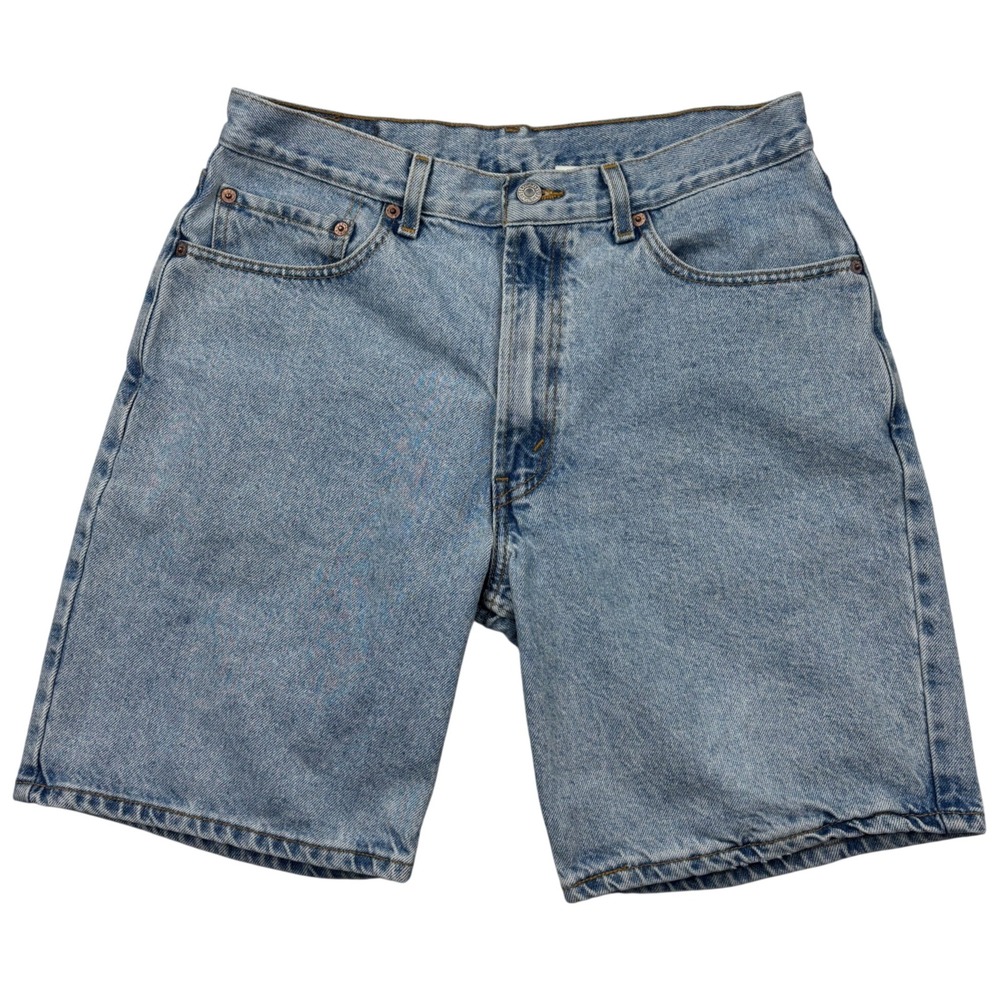 Vintage Levis 505 Mens 33 Regular Fit Denim Shorts Light Wash Cotton Jorts Y2K